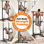 Power Tower Dip Station Free Standing Pull Up