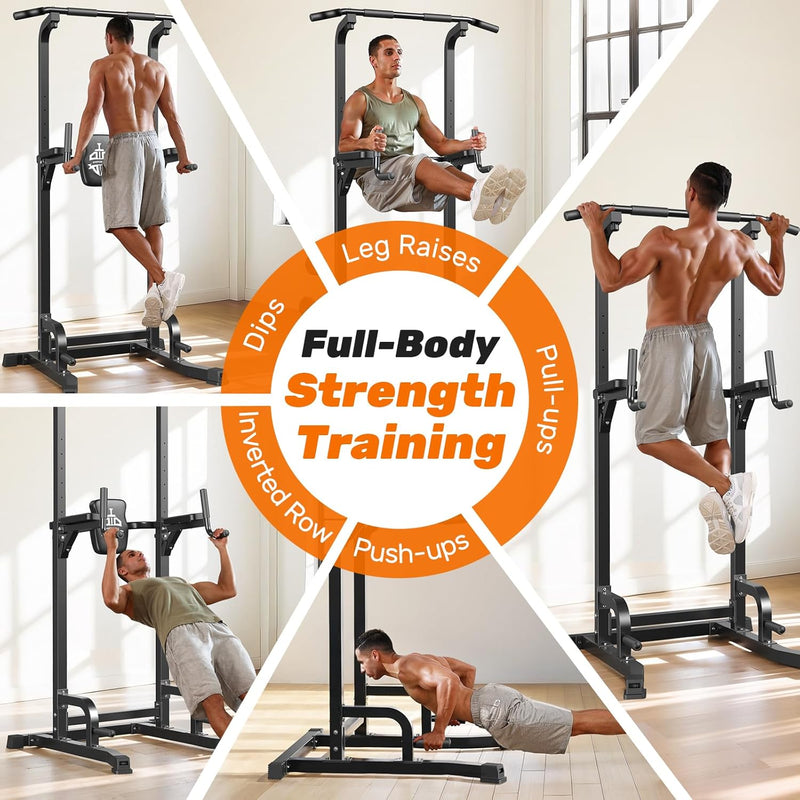 Power Tower Dip Station Free Standing Pull Up