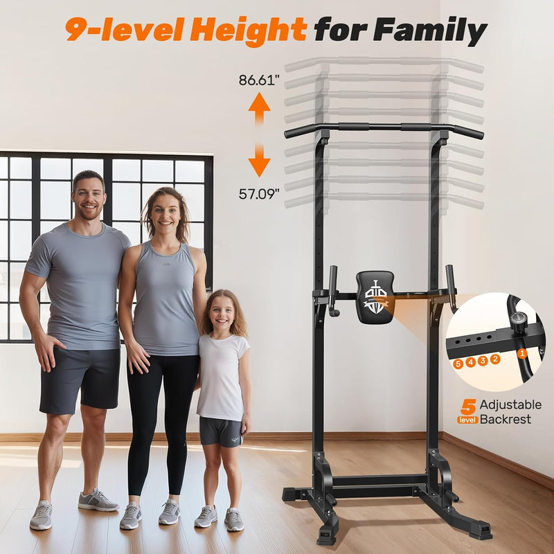 Power Tower Dip Station Free Standing Pull Up