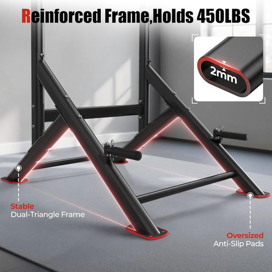 Power Tower Dip Station Free Standing Pull Up