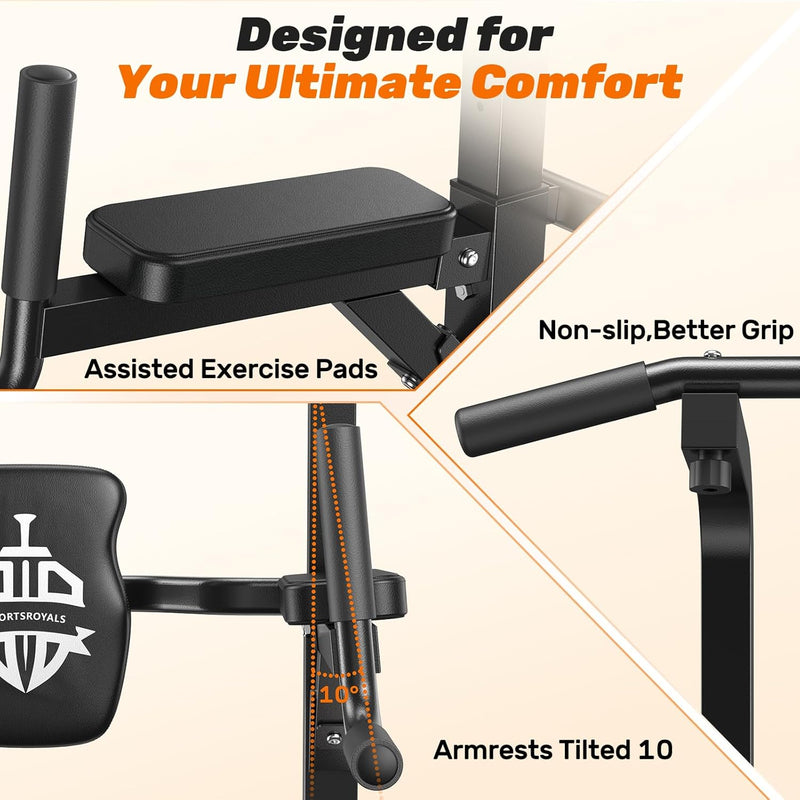 Power Tower Dip Station Free Standing Pull Up