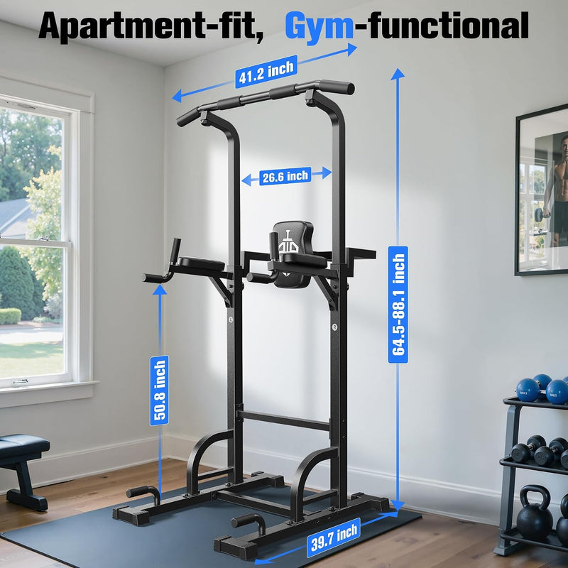 Power Tower Dip Station Free Standing Pull Up