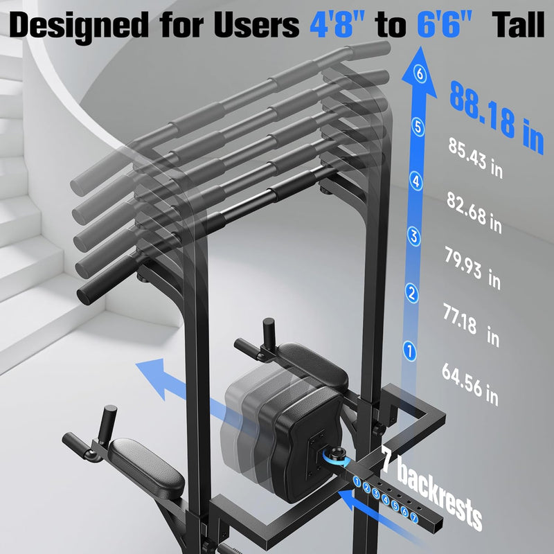 Power Tower Dip Station Free Standing Pull Up