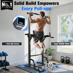 Power Tower Dip Station Free Standing Pull Up