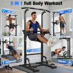 Power Tower Dip Station Free Standing Pull Up