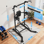 Power Tower Dip Station Thickened H-Steel Base
