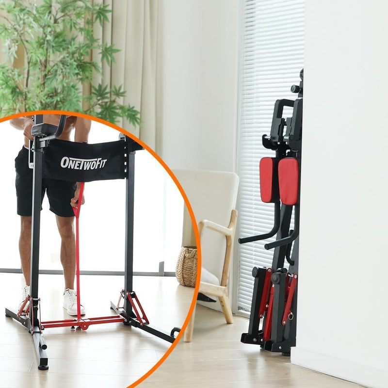 Power Tower Foldable Pull Up Bar Station Dip