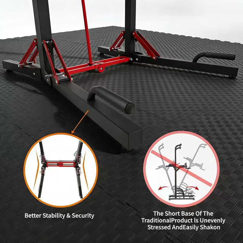 Power Tower Foldable Pull Up Bar Station Dip