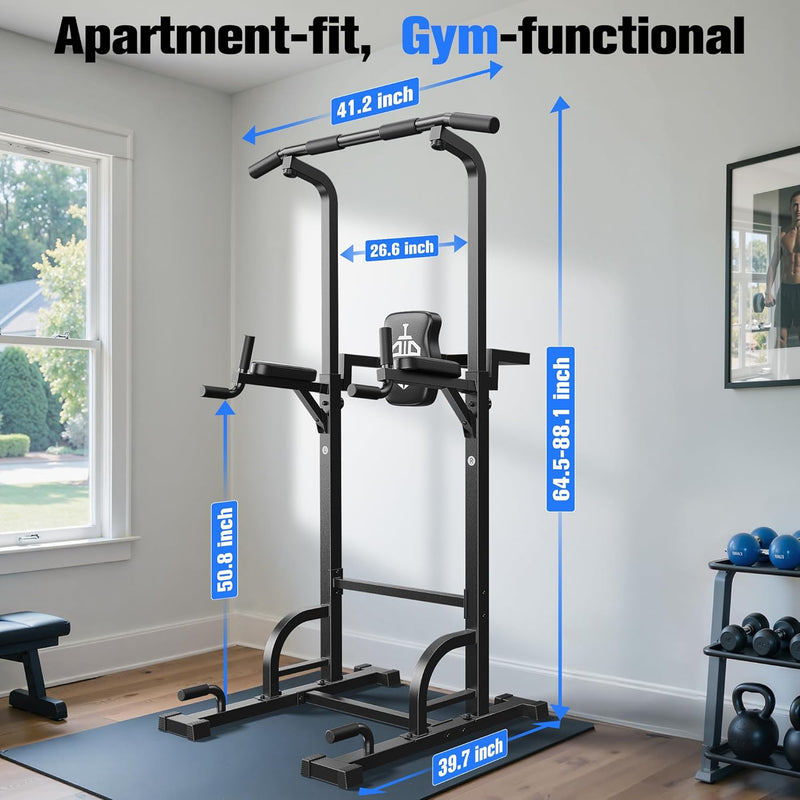 Power Tower Dip Station Free Standing Pull Up