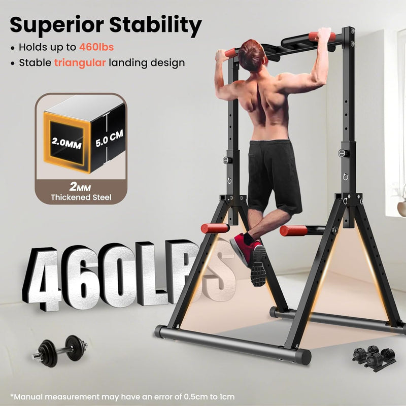 Power Tower Pull Up Dip Station Foldable Bar