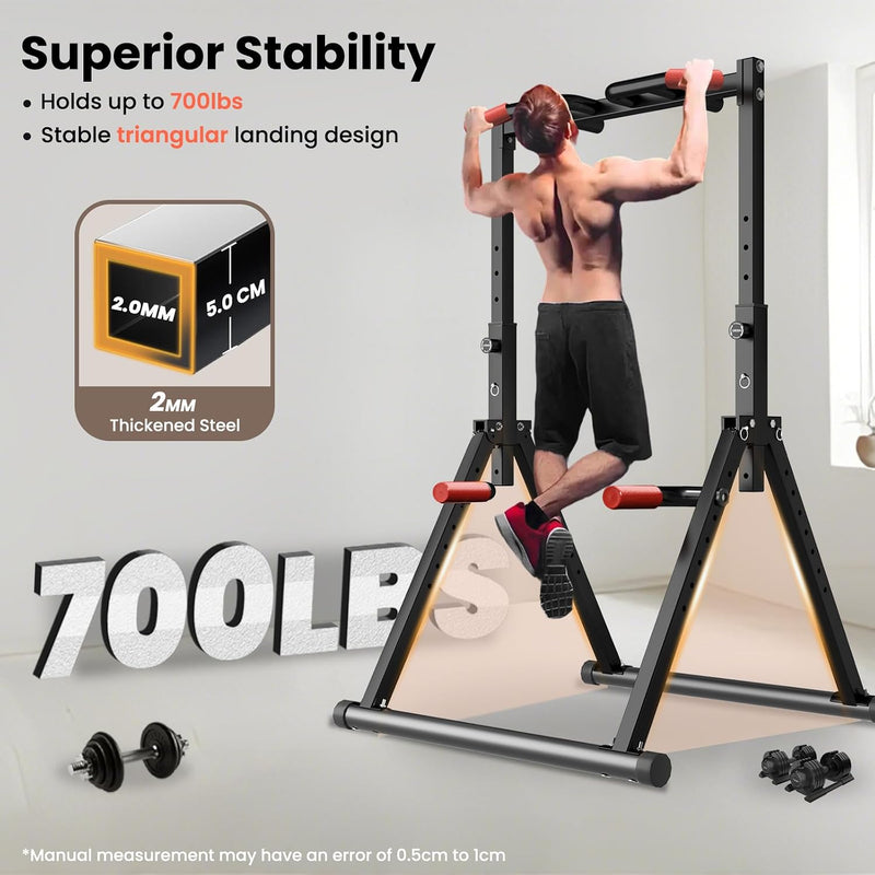 Power Tower Pull Up Dip Station Foldable Bar