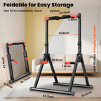 Power Tower Pull Up Dip Station Foldable Bar