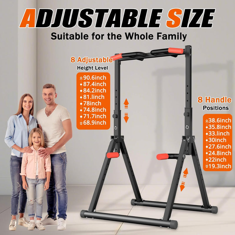 Power Tower Pull Up Dip Station Foldable Bar