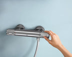 Precision Feel Exposed Thermostat Shower Set Chrome