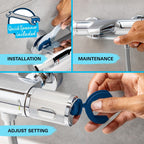 Precision Feel Exposed Thermostat Shower Set Chrome