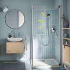 Precision Feel Exposed Thermostat Shower Set Chrome