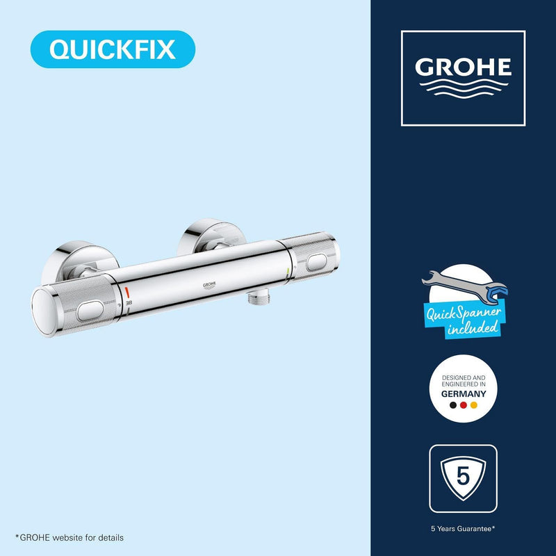 Precision Feel Wall Mounted Exposed Thermostatic Cooltouch