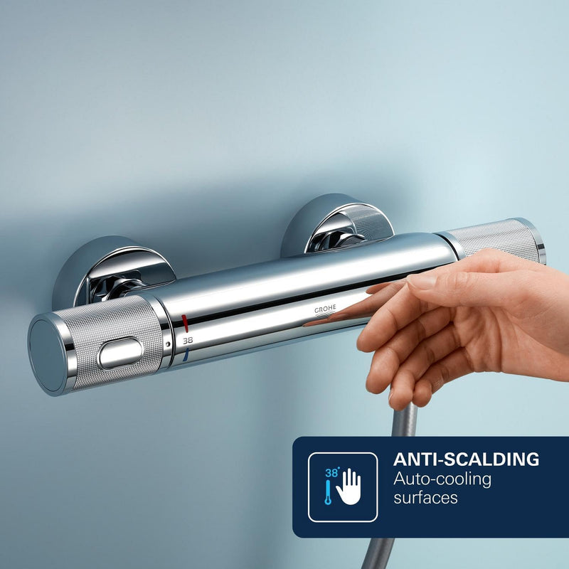 Precision Feel Wall Mounted Exposed Thermostatic Cooltouch
