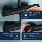 Precision Feel Wall Mounted Exposed Thermostatic Cooltouch