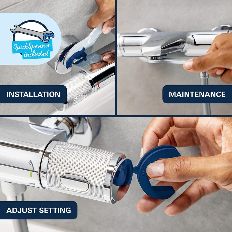 Precision Feel Wall Mounted Exposed Thermostatic Cooltouch
