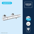 Precision Flow Exposed Thermostatic Shower Mixer Bar Valve