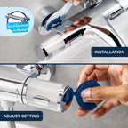 Precision Flow Exposed Thermostatic Shower Mixer Bar Valve