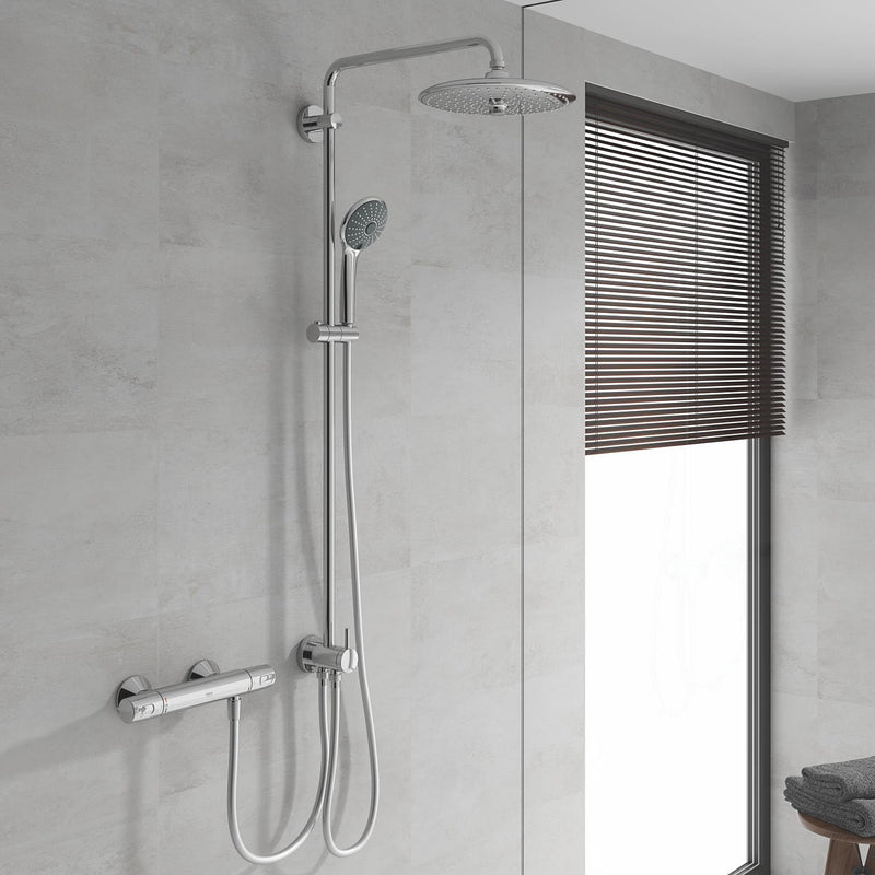 Precision Flow Exposed Thermostatic Shower Mixer Bar Valve
