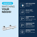 Precision Flow Exposed Thermostatic Shower Mixer Bar Valve