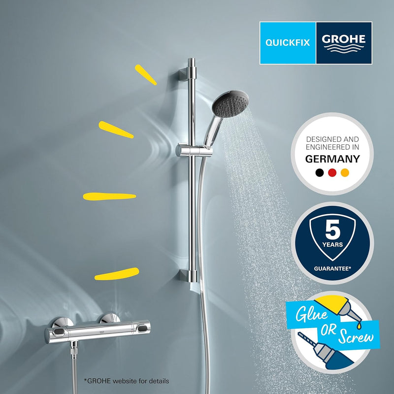 Precision Flow Exposed Thermostatic Shower Set Chrome