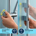 Precision Flow Exposed Thermostatic Shower Set Chrome