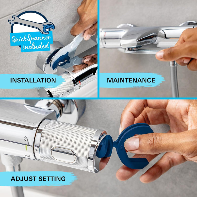 Precision Flow Exposed Thermostatic Shower Set Chrome