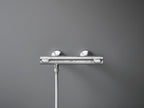Precision Flow Wall Mounted Thermostatic Shower Mixer Chrome