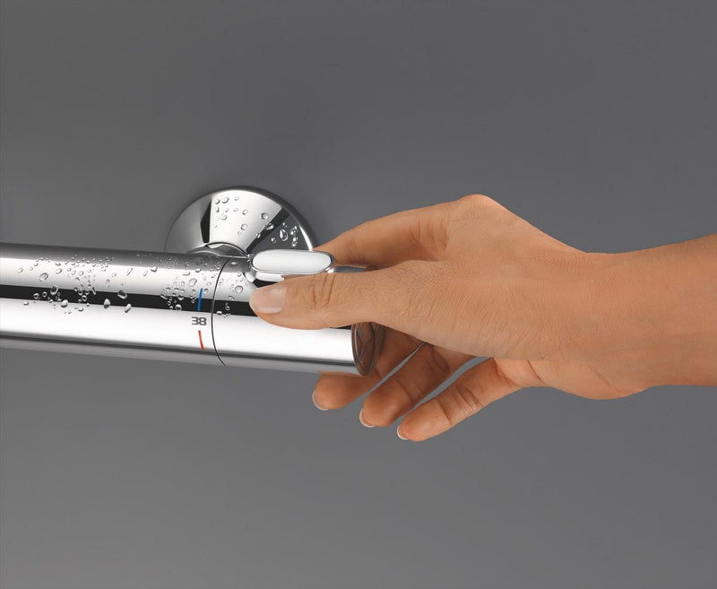 Precision Flow Wall Mounted Thermostatic Shower Mixer Chrome