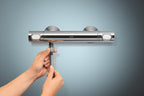 Precision Flow Wall Mounted Thermostatic Shower Mixer Chrome