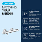 Precision Flow Wall Mounted Thermostatic Shower Mixer Chrome