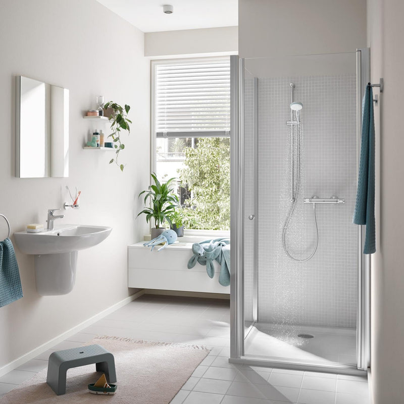 Precision Flow Wall Mounted Thermostatic Shower Mixer Chrome