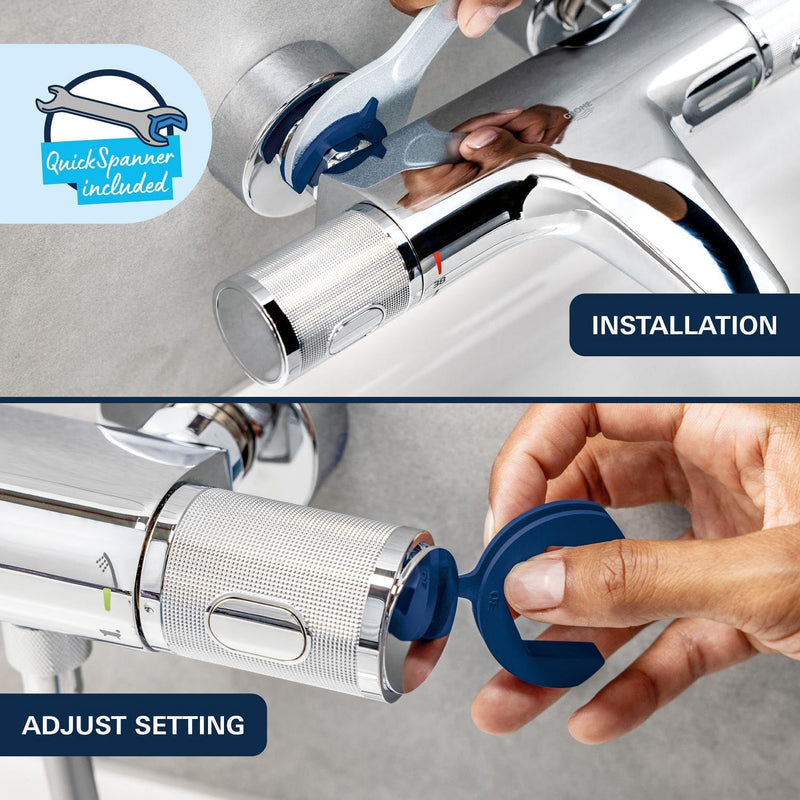 Precision Flow Wall Mounted Thermostatic Shower Mixer Chrome
