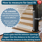 Premier Pressure Fit Stair Gate Covers Openings Between
