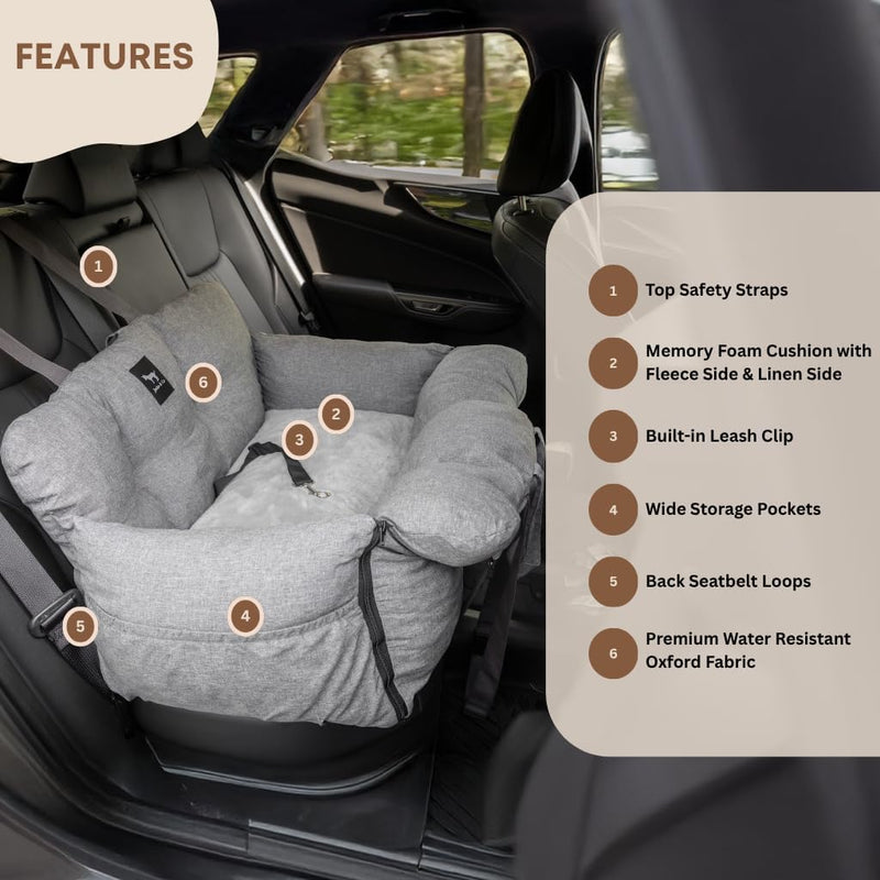 Premium Dog Car Seat Bed V1