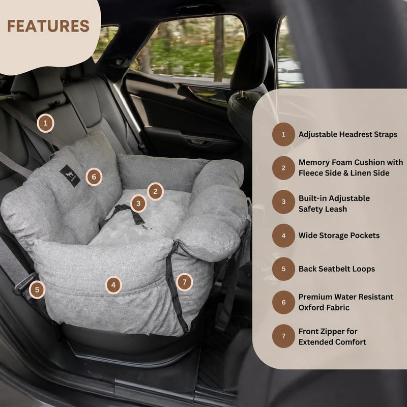 Premium Dog Car Seat Bed V1