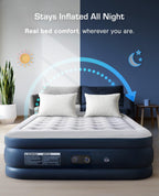 Premium Inflatable Mattress Airbed for Home with Built-In