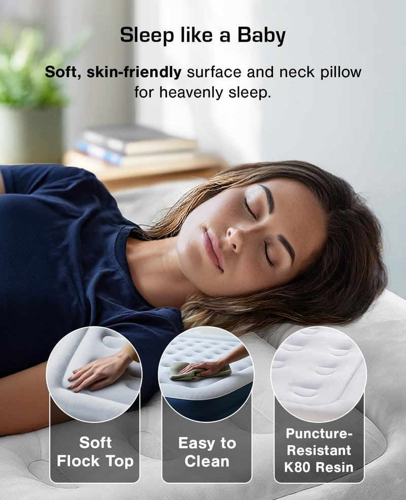 Premium Inflatable Mattress Airbed for Home with Built-In