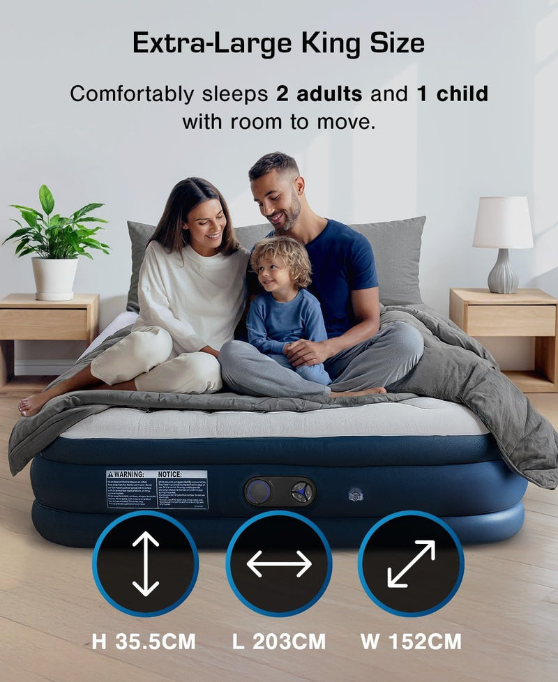 Premium Inflatable Mattress Airbed for Home with Built-In
