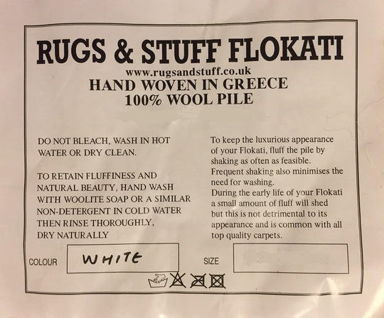 Premium Shaggy Flokati Greek Rugs Colour