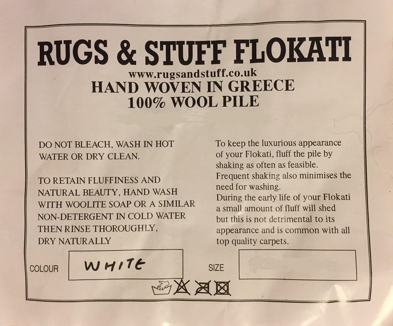 Premium Shaggy Flokati Greek Rugs Colour
