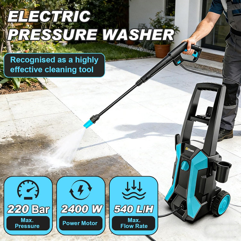 Pressure Washer 2400W 220bar 540L H Electric Washers