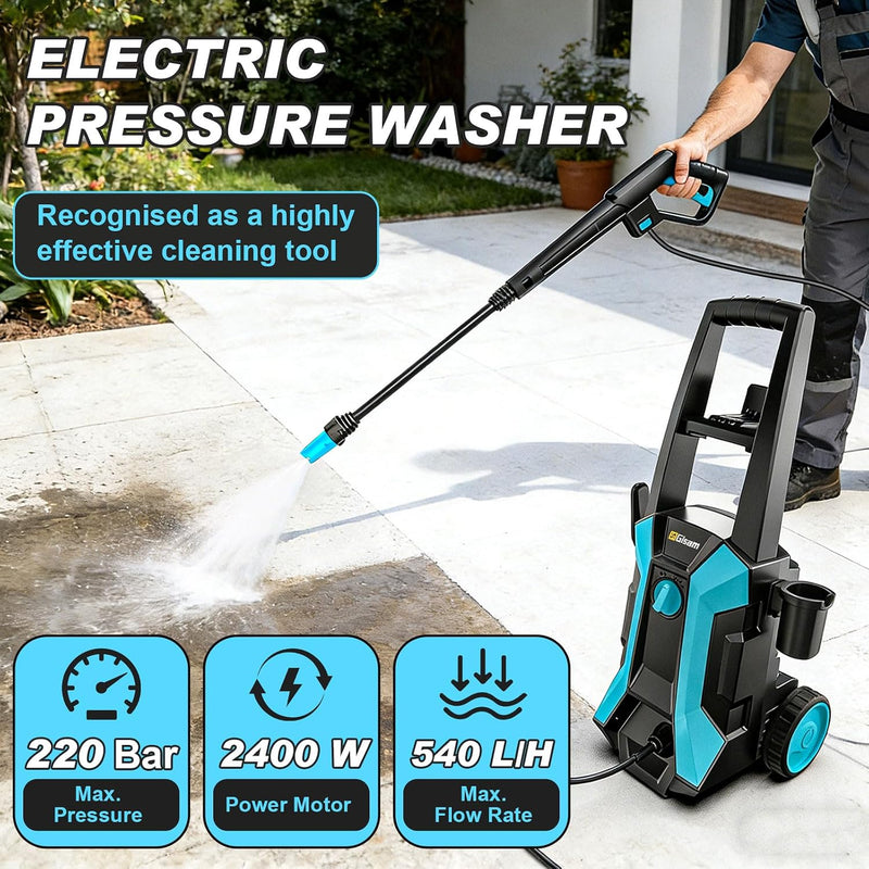 Pressure Washer 2400W 220bar 540L H Electric Washers