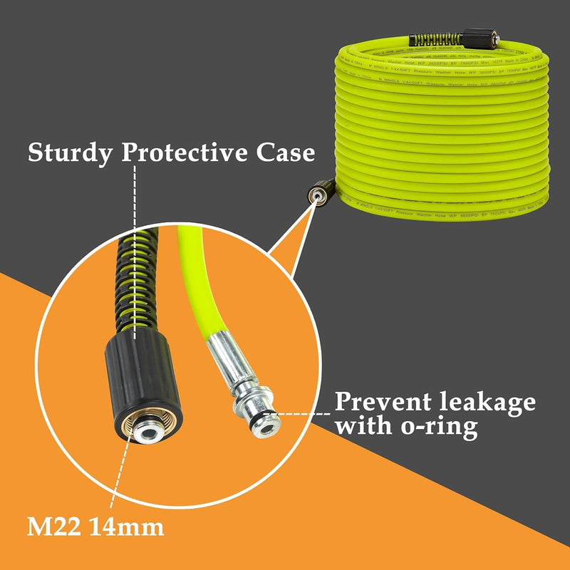 Pressure Washer Hose 30m X 1 4" M22