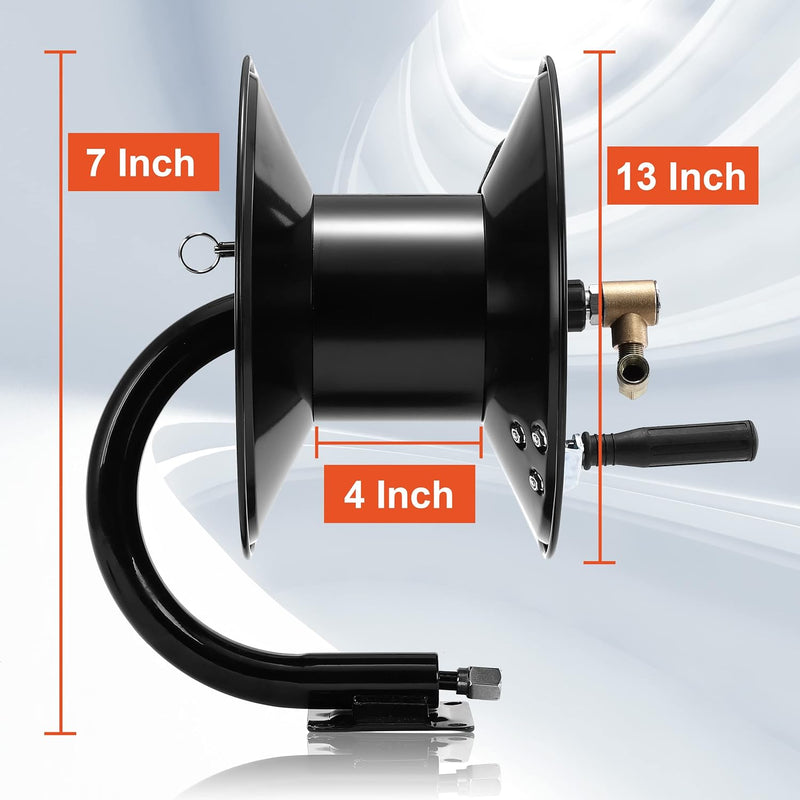 Pressure Washer Hose Reel 100FT X 3 8