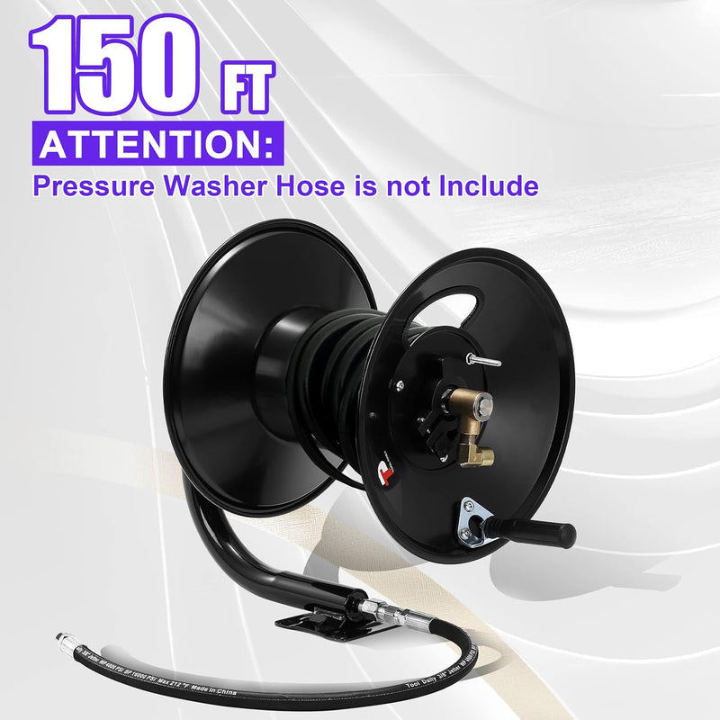 Pressure Washer Hose Reel 100FT X 3 8
